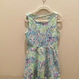 Lilly Pulitzer Turtle And Shell Print Dress - Size 7